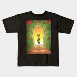 The little prince and the roses. Kids T-Shirt